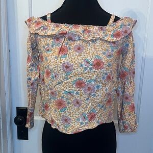 Girls Lg - Floral Off-Shoulder Top - Multicolor